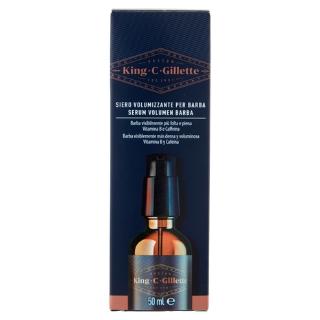 King C Gillette Siero Volumizzante per Barba 50 ml